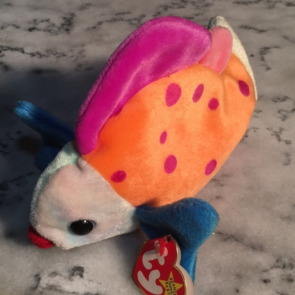 😂Ty beanie babies, The fish Lips (4254)